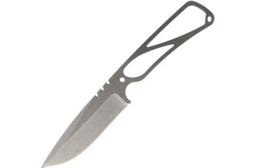 Image of Wildsteer Skelet with Sheath Fixed Blade Knife, 4.25in, Standard Edge, Stonewash, Skeletonized Handle WSSKXX