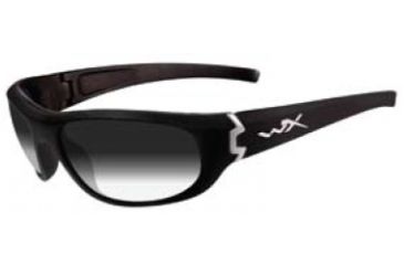 Image of Wiley X Curve Sunglasses - Smoke Gray lenses, Gloss Black frame