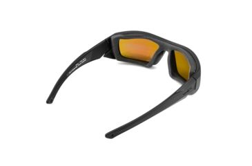 Image of Wiley X Enzo Sunglasses, Matte Black Frame,Polarized Emerald Mirror Amber Lens CCENZ07