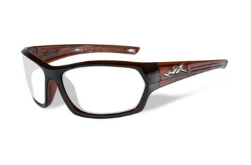 Image of Wiley X Legend Progressive Prescription Sunglasses, Gloss Hickory Brown Frame, SSLEG04FPR