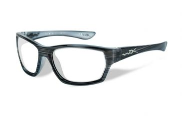 Image of Wiley X Moxy Single Vision Prescription Sunglasses, Black Streak Frame, SSMOX02FSV