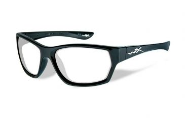 Image of Wiley X Moxy Single Vision Prescription Sunglasses, Gloss Black Frame, SSMOX05FSV