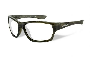 Image of Wiley X Moxy Single Vision Prescription Sunglasses, Olive Stripe Frame, SSMOX04FSV