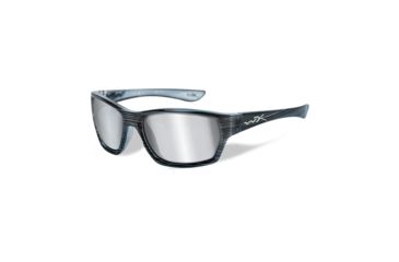 Image of Wiley X Moxy Single Vision Prescription Sunglasses, Black Streak Frame, SSMOX02SV