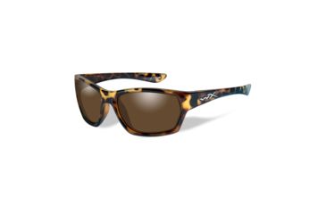 Image of Wiley X Moxy Single Vision Prescription Sunglasses, Gloss Demi Frame, SSMOX08SV