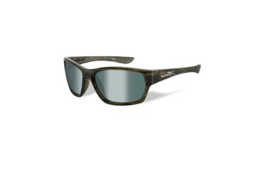 Image of Wiley X Moxy Single Vision Prescription Sunglasses, Olive Stripe Frame, SSMOX04SV