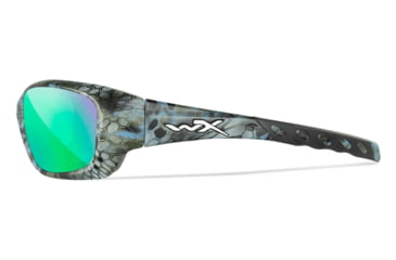 Image of Wiley X Performance Gravity Captivate Pol Sunglasses, Kryptek Neptune Frame, Green Mirror Lens, CCGRA12