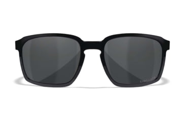 Image of Wiley X WX Alfa Sunglasses, Matte Black Frame, Captivate Polarized Grey Mirror Lens, AC6ALF18