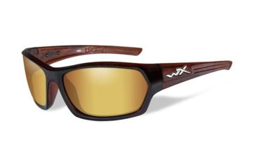 Image of Wiley X WX Legend Progressive Prescription Sunglasses, Gloss Hickory Brown Frame, SSLEG04FPR