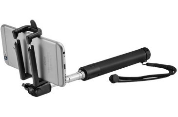 Image of Winbest XD-10 Selfie Stick w/ Built In Bluetooth Shutter, USB Charging Port, Silver, Extends from 7 in - 30 in BK12639