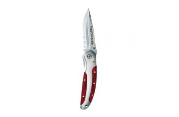 Image of Winchester Knives 2.25in Wood Clip Serrated Folding Knife 22-49435
