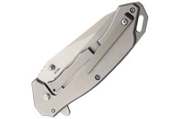 Image of Winchester Framelock A/O Folding Knife, 4.75in Closed, 3.5in Stonewash SS Tanto Blade, Black G10 Handle With Stonewash SS Back Handle, Thumb Stud, Pocket Clip, WN14098 /K1918
