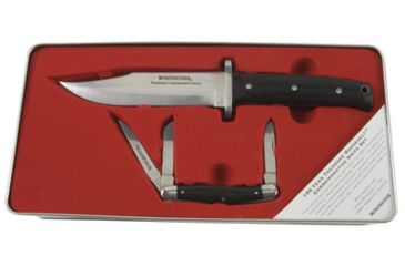 Image of Winchester Guns 6956 Teddy Roosevelt Knife Set Steel Multiple Blades/Drop Point