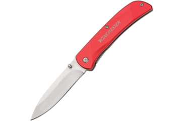 Image of Winchester Knife 6.75'' Oal Ss /red Aluminum Handle W/clip