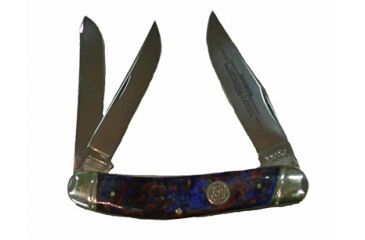Image of Winchester Knives 3 3/4in 3 Blade 30.30 Cartridge Shield Series Three Backspring Whittler Folding Knife w/Celluloid Handle W 18 30049