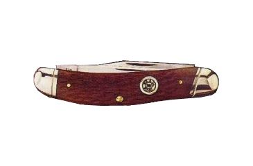 Image of Winchester Knives 30.30 Cartridge Shield Series Three Backspring Whittler Folding Knife,3.75in,3 Blade,Tan Bone Handle W 18 39049-T