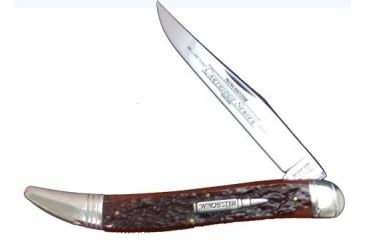 Image of Winchester Knives 5 1/2in, 1 Blade Toothpick w/ Burnt Orange Bone Handle W 18 19100