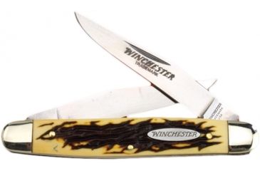 Image of Winchester Knives Two-Blade Buckstag Muskrat Knife, Boxed, 3 7/8 in. W 40 14027 C