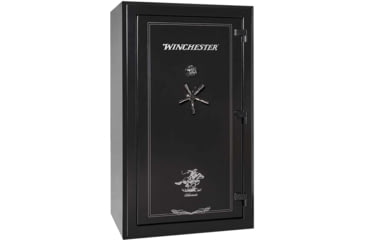 Image of SA Consumer Products Inc. Winchester Silverado 51 Electronic Fireproof Safe, 48 Guns, 10 Gauge Steel, Black Powder Coat, SECWINS51BKE