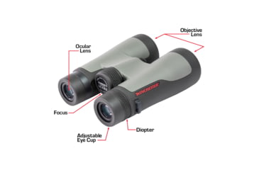 Image of Winchester Supreme Optics 10x42mm Roof Prism Binocular, Black/Gray, W12-1042