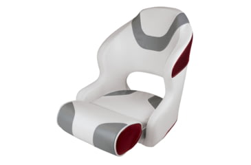 Image of Wise Baja Bucket Seat w/ Flip Up Bolster, Brite White/Marble Grey/Dark Red, Large, 3315-1774