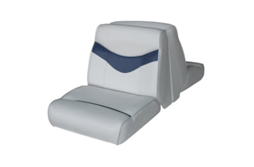 Image of Wise Bayliner Capri Lounge Seat Cushion Set, Marble/ Round Midnite, Large, 8WD1173-0034