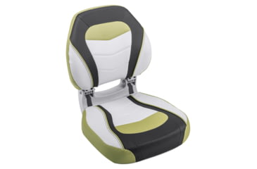 Image of Wise Torsa Sport Folding Boat Seat, Acadia Green/Kixx Charcoal/Sky Grey, Medium, 3150-1818