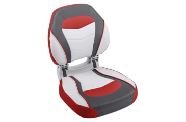 Image of Wise Torsa Sport Folding Boat Seat, Crimson Red/ Reef Stone/Sky Grey, Medium, 3150-1815