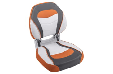 Image of Wise Torsa Sport Folding Boat Seat, Sunburst Orange/Reef Stone/Sky Grey, Medium, 3150-1816