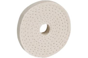 Image of Woodstock Spiral Sewn Buffing Wheel, 3in. Diameter x 40 Ply x 5/8in. Hole D3175