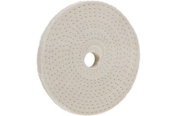 Image of Woodstock Spiral Sewn Buffing Wheel, 4in. Diameter x 30 Ply x 5/8in. Hole D3177