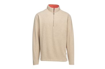 Image of Woolrich Men's Boysen Half Zip Pullover Sweater, Oatmeal Heather, L 8301-OTH-OATMEALHEATHER-L-DEMO