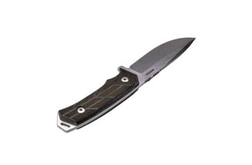 Image of WOOX Rock 62 Fixed Blade Knife, 4.25 in, Drop Point, Stonewashed, Sleipner Steel Blade, Engraved German Micarta Handle, BU.KNF001.06