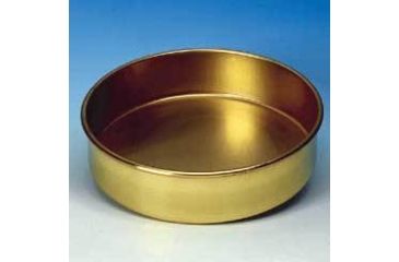 Image of WS Tyler Sieve Receiver Pans, Tyler 8481 Full Height Pan, Brass
