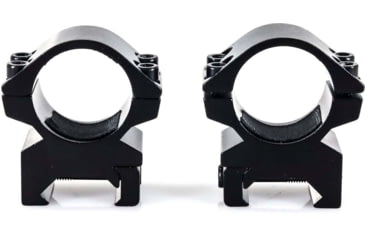 Image of Wulf Optics Match Rifle Scope Rings, High, Picatinny, Black, 1, WU5008
