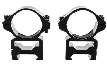 Image of Wulf Optics Match Rifle Scope Rings, Medium, Picatinny, Black, 30mm, WU5011