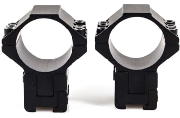 Image of Wulf Optics WULF 40 MOA Adjustable 2 Piece Rifle Scope Rings, 6 Screw, 09-11mm, Black, 30mm, WU8021