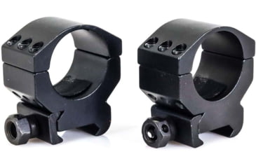 Image of Wulf Optics Wulf Tactical Rifle Scope Rings, 6 Screw, High, Black, 30mm, WU5015