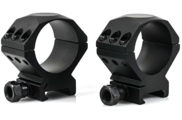 Image of Wulf Optics Wulf Tactical Rifle Scope Rings, 6 Screw, Medium, Black, 34mm, WU8005