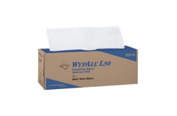 Image of Wypall L30 Wipers, Pop-Up Box, White, 16.4in.x9.8in. 5800
