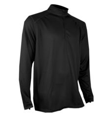 Image of XGO Mens Phase 2 Performance Zip Mock, Black, Large, 2GB11DQ-L-060