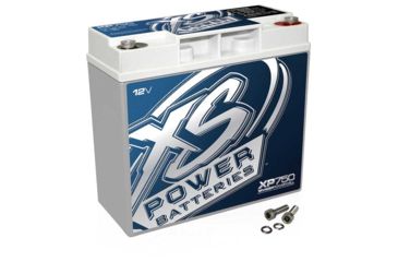 Image of XS Power XP750 Supplemental AGM Deep Cycle 12 Volt Battery - 750A, 22Ah, 750W, White XP750