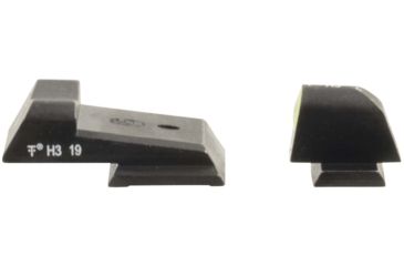 Image of XS Sight Systems DXT2 Big Dot Pistol Tritium Night Sight, S&amp;W M&amp;P Shield, Yellow, Standard, SW-0030S-5Y