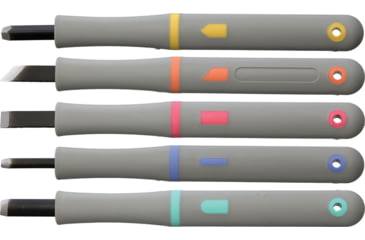 Image of Yoshiharu Cutlery Japan MRG-5 Japanese Carving Set Knife, 1 stainless blade, Gray synthetic handle, AC034
