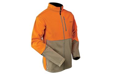 Image of Yukon Gear Windproof Soft Shell Jacket, Blaze/Khaki, XXX-Large 118066