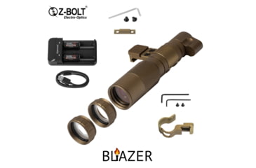 Image of Z-Bolt Blazer LEP Weapon Light - 18350 - Cable Port &amp; Arms Mount, Black, LEP-18350-PORT-BLK-PHCF-17S