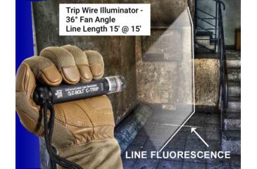 Image of Z-Bolt Infrared Line Laser for Trip Wire Detection - EOD/ SWAT, Ranger Green, IR, NSN 5855-01-633-6760, C-TRIP-IR-RG