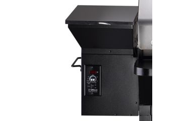 Image of Z Grills 10002E 8-in-1 Wood Pellet Grill, BBQ &amp; Smoker, Black/Silver, 54x29x53, ZPG-10002E