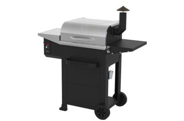 Image of Z Grills L6002E 8-in-1 Wood Pellet Grill, BBQ &amp; Smoker, Silver/Bronze, 47x21x49, ZPG-L6002E