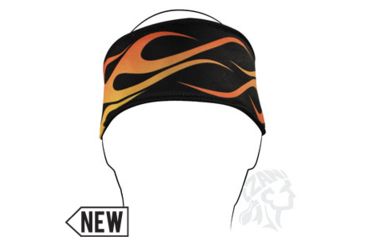 Image of Zan Headgear Headband, Polyester, Flames HB006